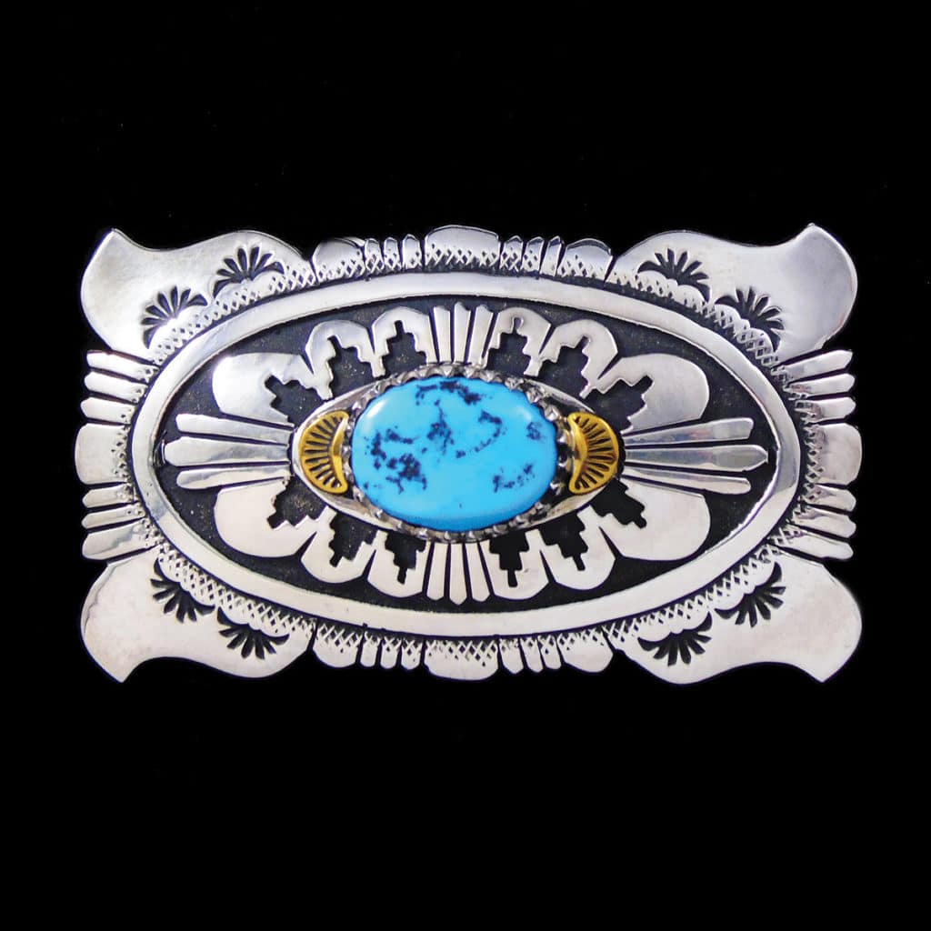 Tommy Singer Turquoise Belt Buckle | Joe Wilcox Indian Den