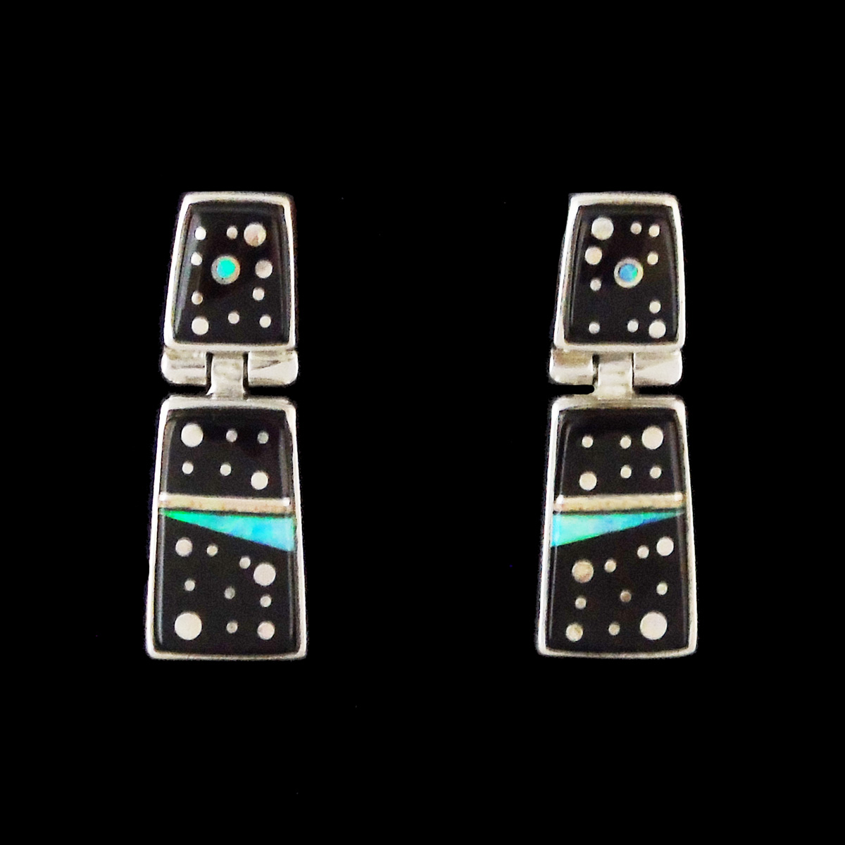 Calvin Begay Night Sky Earrings