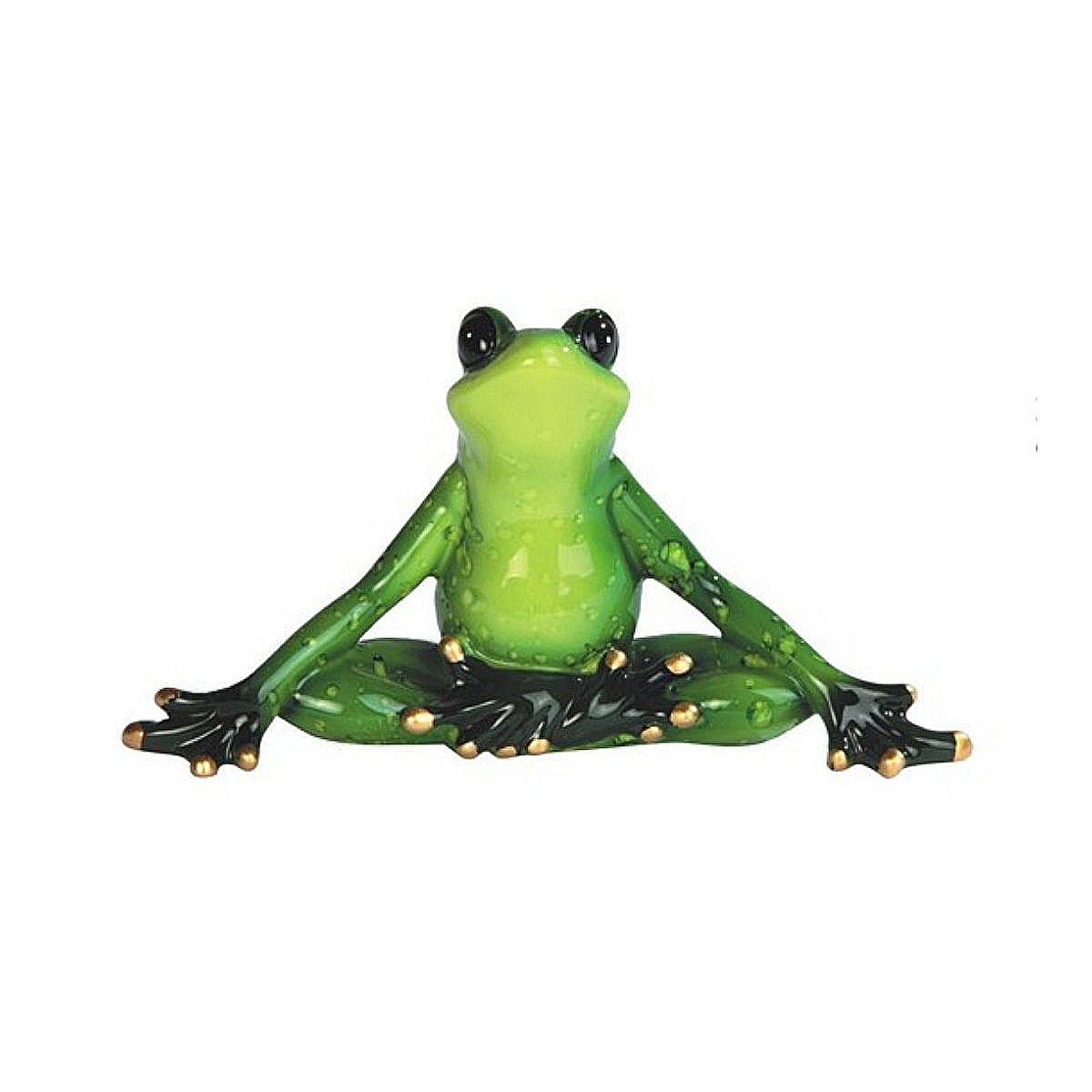 Yoga Frog, Tree Pose - Four Seasons - Herend Animal Figurine