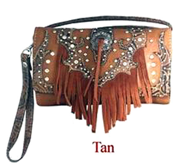 western fringe purses
