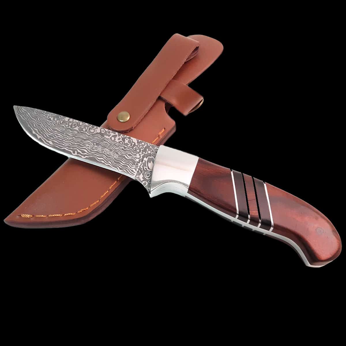 Eagle Head Inlaid Browning knife