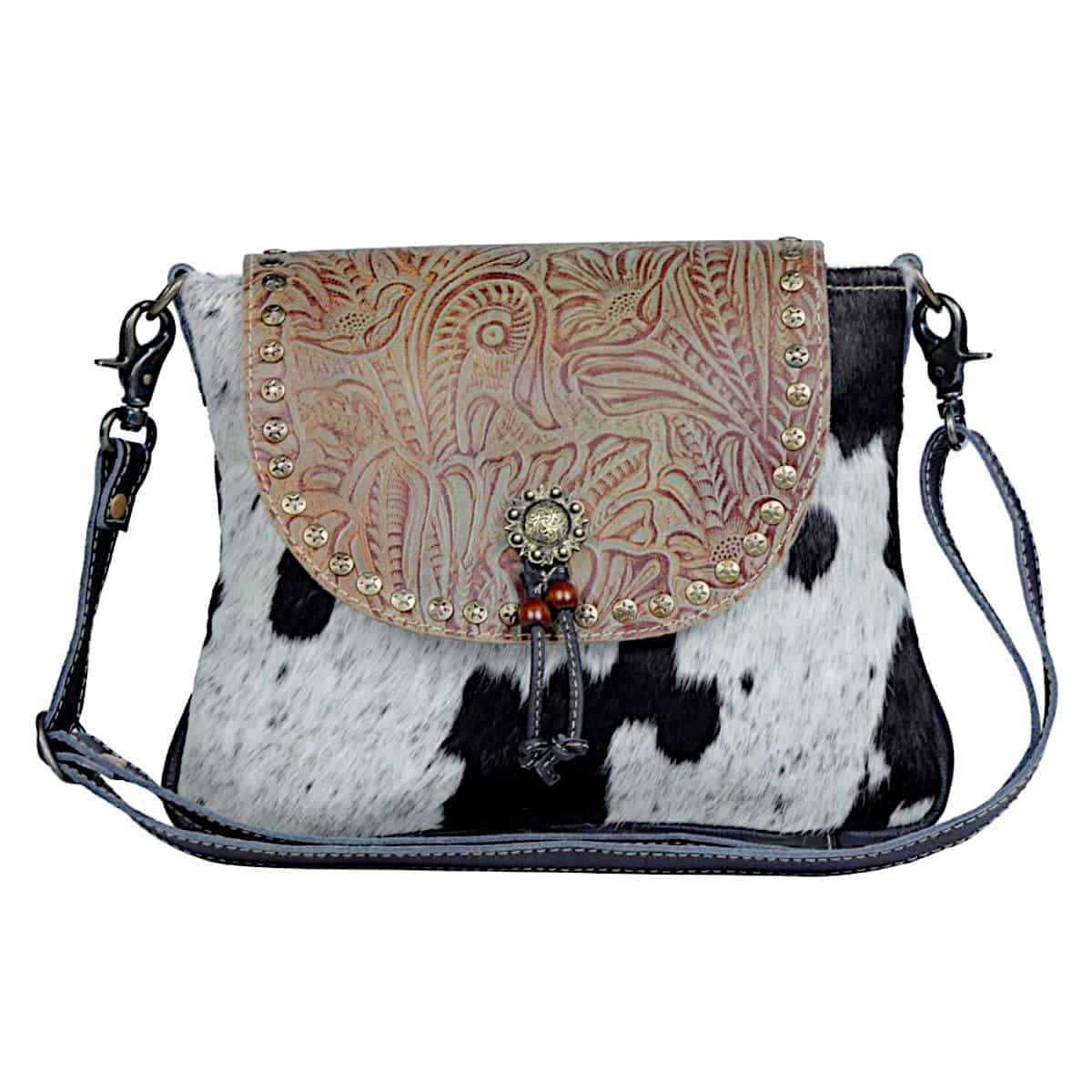 Mini Rivet Decoration Fashionable Flap Square Crossbody Bag With