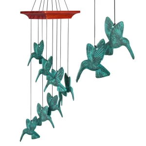 Vertigris Spiral Hummingbird Wind Chime