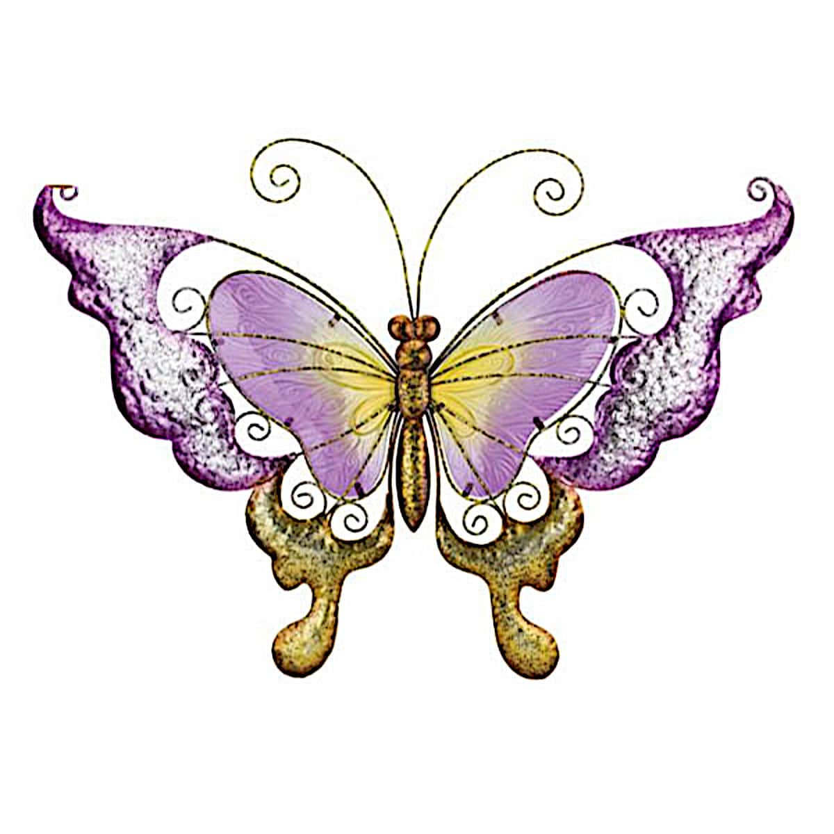 Purple Butterfly Decor