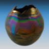 Bruce Fairman Iridescent Crack Lip Pottery Vase