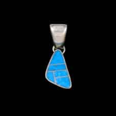 Turquoise Inlaid Navajo Handcrafted Pendant