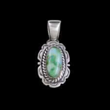 Authentic Handcrafted Southwest Navajo Turquoise Pendant
