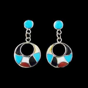 Hand-Crafted Delorna Lahi Original Navajo Earrings