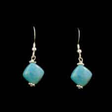 Authentic Navajo Turquoise French Wire Earrings