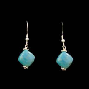 Authentic Navajo Turquoise French Wire Earrings