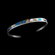 Hand-Crafted Composite Navajo Inlay Bracelet