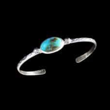 Southwest Hand-Crafted Native American Turquoise Bracelet