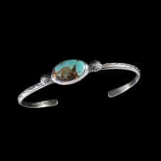 Traditional Navajo Turquoise Cuff Bracelet