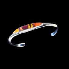 Southwest Navajo Designer Fine Inlaid Bracelet