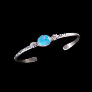 Native American Turquoise & Sterling Silver Bracelet