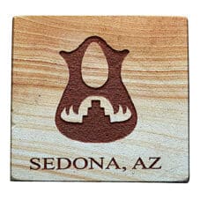 Navajo Native American Etched Sandstone Wedding Vase Coaster