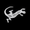 Sterling Silver Southwest Navajo Gecko Lapel Pin