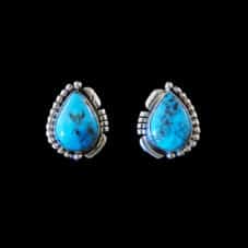 Southwest Turquoise Teardrop Earrings