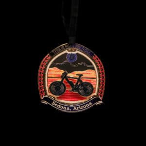 Sedona Brass & Gold Bicycle Holiday Christmas Ornament