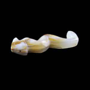 White Onyx Pueblo Zuni Serpent Fetish