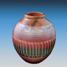 Native American Traditional Navajo Horsehair Vase