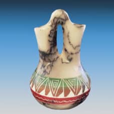 Genuine Hand-Crafted Navajo Horsehair Wedding Vase