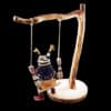 Native American Clown Kachina on a Swing by Benally