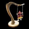 Navajo Hand-Crafted Mudhead Kachina on a Swing